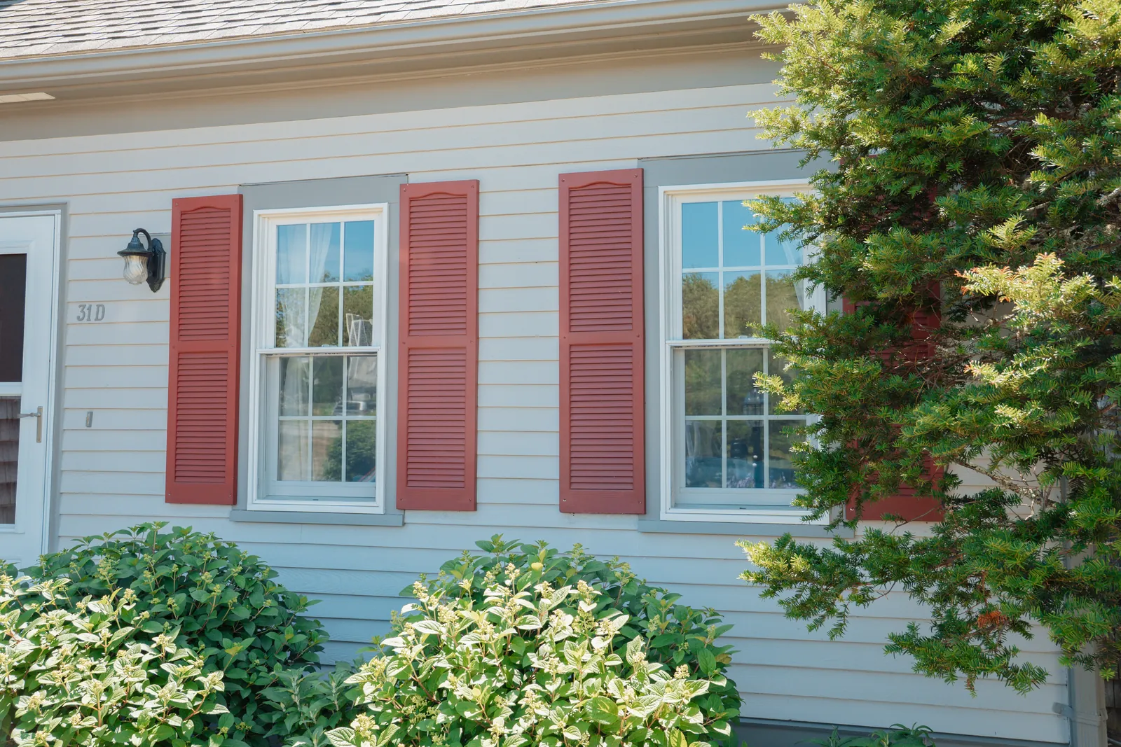 Home with fresh siding